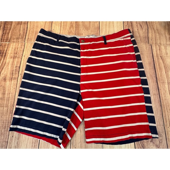 Vineyard Vines Other - Vineyard Vines Mens Shorts Size 38 Red Blue Striped Flag Chino
